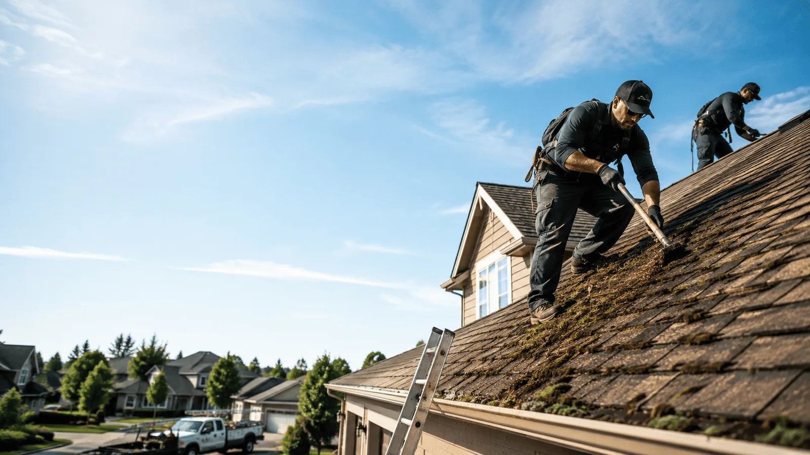 Roof Moss Removal in Des Moines, IA near me